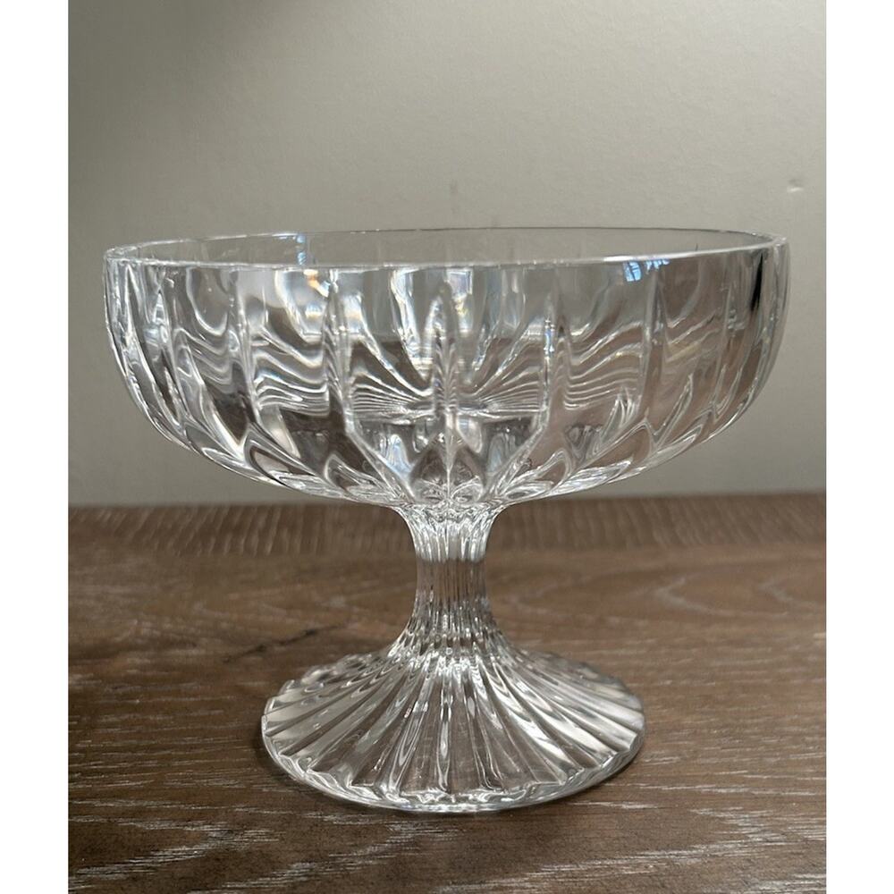 Mikasa PARK LANE Crystal Compote & Pedestal Dish Clear Candy Bowl Sherbert Decor